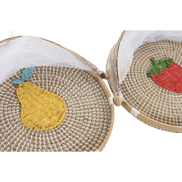 Copripiatti Home ESPRIT Fibra naturale 40 x 40 x 24 cm