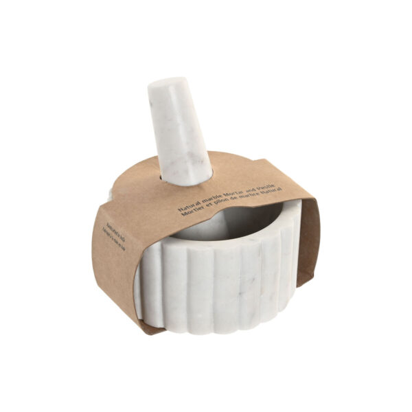 Mortaio da cucina Home ESPRIT Marmo 12,5 x 12,5 x 7,5 cm