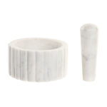 Mortaio da cucina Home ESPRIT Marmo 12,5 x 12,5 x 7,5 cm