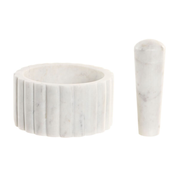 Mortaio da cucina Home ESPRIT Marmo 12,5 x 12,5 x 7,5 cm