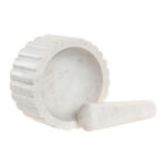 Mortaio da cucina Home ESPRIT Marmo 12,5 x 12,5 x 7,5 cm