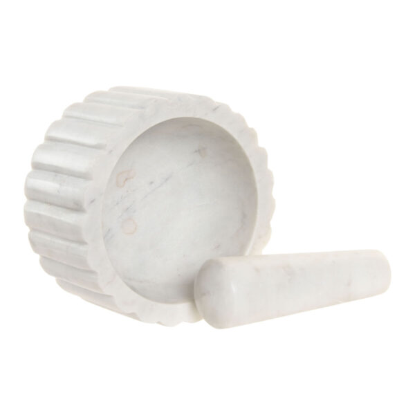 Mortaio da cucina Home ESPRIT Marmo 12,5 x 12,5 x 7,5 cm