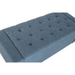 Panca Home ESPRIT Azzurro Poliestere Legno 120 X 50 X 42 CM