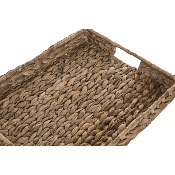 Vassoio per aperitivi Home ESPRIT Naturale Tropicale 45 X 35 X 8 CM (2 Unità)
