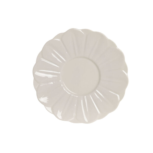 Set di 6 Tazze con Piatto Home ESPRIT Bianco Porcellana 120 ml