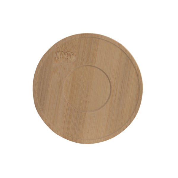 Set di 6 Tazze con Piatto Home ESPRIT Bianco Bambù Porcellana 90 ml