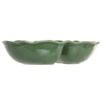 Ciotola Home ESPRIT Verde Gres Cottage Con rilievo