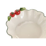 Insalatiera Home ESPRIT Bianco Rosso Verde Gres