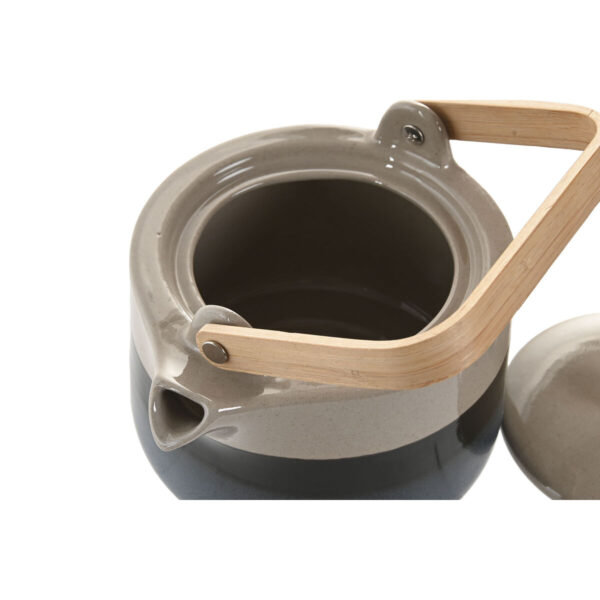 Teiera Home ESPRIT Azzurro Grigio Bambù Porcellana 1 L