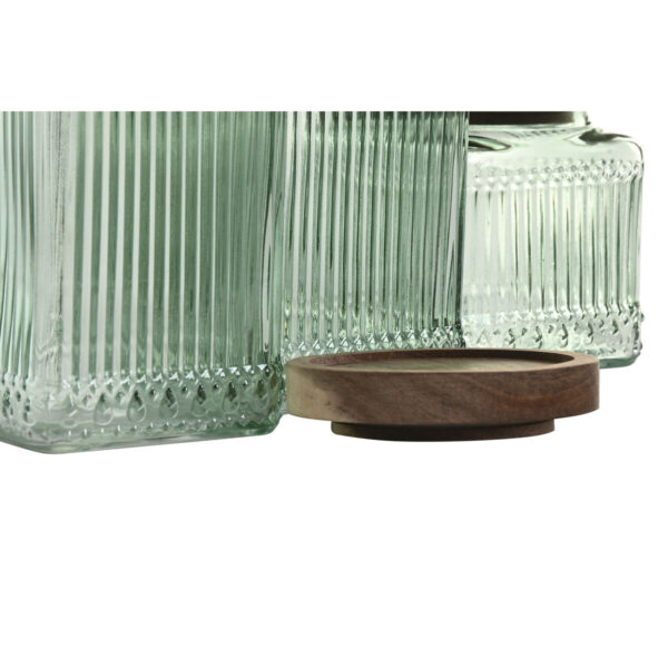 Set di 3 Barattoli Home ESPRIT Verde Naturale 1 L 3 Pezzi