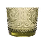 Set di Bicchieri Home ESPRIT Verde Cristallo Con rilievo 310 ml (6 Unità)