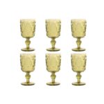 Set di Bicchieri Home ESPRIT Verde Cristallo 265 ml (6 Unità)