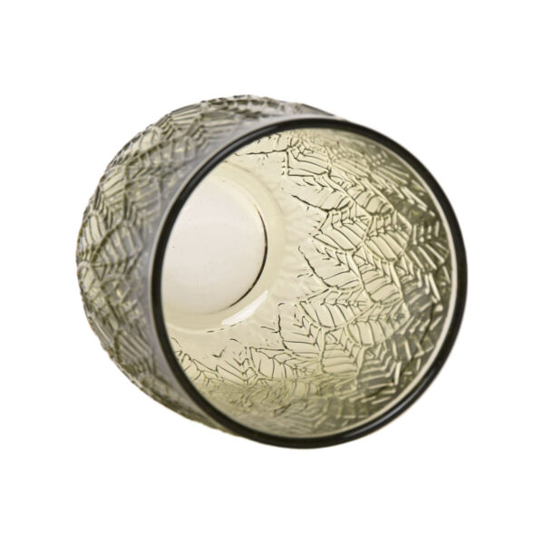 Set di Bicchieri Home ESPRIT Verde Cristallo Con rilievo 360 ml (6 Unità)