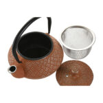 Teiera Home ESPRIT Giallo Azzurro Arancio Acciaio inossidabile Ferro 300 ml (3 Unità)