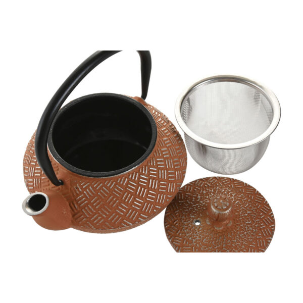 Teiera Home ESPRIT Giallo Azzurro Arancio Acciaio inossidabile Ferro 300 ml (3 Unità)