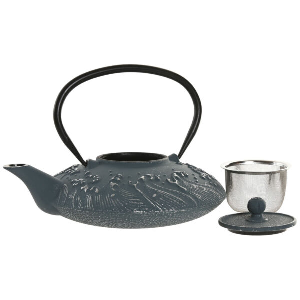 Teiera Home ESPRIT Azzurro Bianco Acciaio inossidabile Ferro 800 ml (2 Unità)