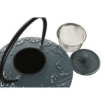 Teiera Home ESPRIT Azzurro Bianco Acciaio inossidabile Ferro 800 ml (2 Unità)