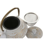 Teiera Home ESPRIT Bianco Rosa Acciaio inossidabile Ferro 400 ml (2 Unità)