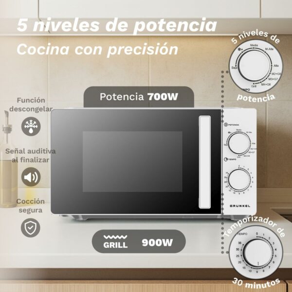 Microonde Grunkel MWG-20GRILL 700 W 20 L