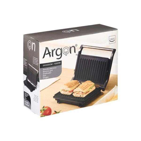 Grill a contatto Argon Nero 1000 W