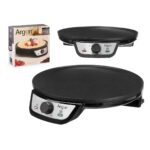 Piastra per Crepe Argon Nero 1200 W
