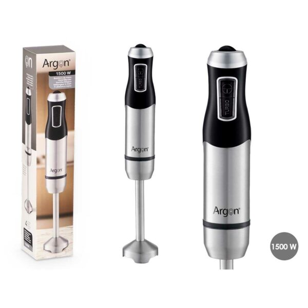 Frullatore ad Immersione Argon Nero Acciaio 1500 W