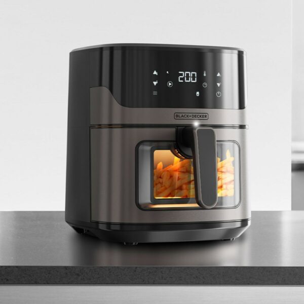 Friggitrice ad Aria Black & Decker BXAF6500E Nero 1600 W