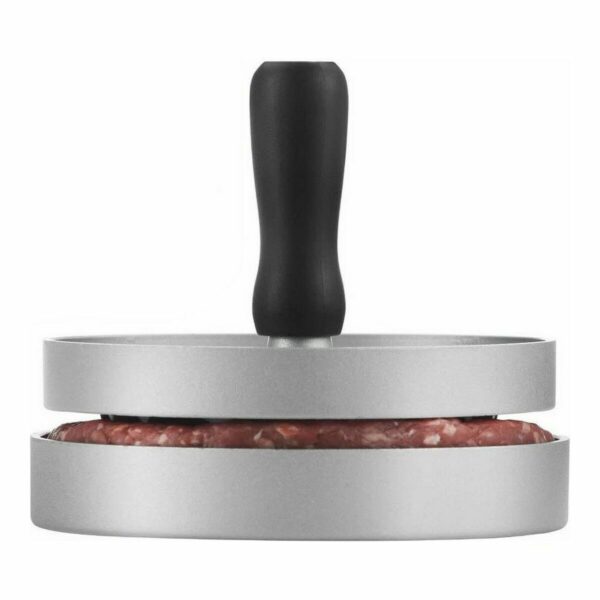 Pressa per Hamburger Quttin Metallo Argentato 12 x 9 cm