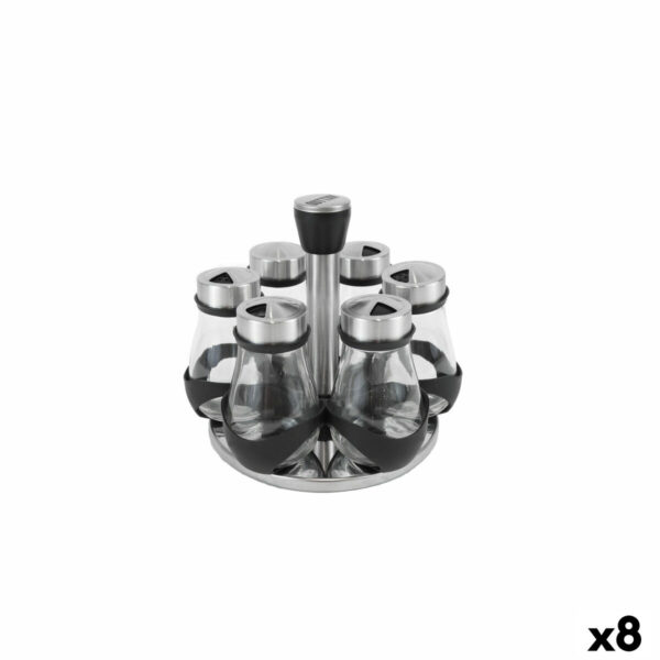 Portaspezie in Acciaio Inossidabile Quttin 17,8 X 17,8 X 16,3 CM (6 Pezzi) (8 Unità)