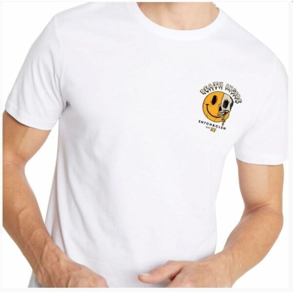 Maglia a Maniche Corte Uomo Snatch & Clash Death Inside Bianco
