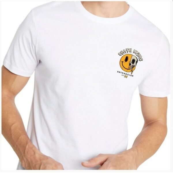Maglia a Maniche Corte Uomo Snatch & Clash Death Inside Bianco