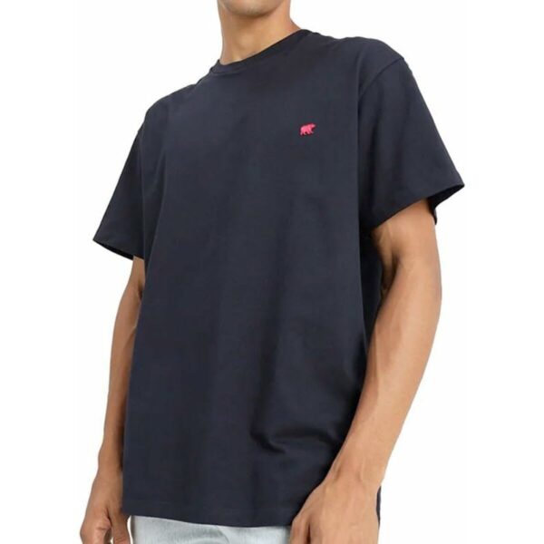 Maglia a Maniche Corte Uomo Snatch & Clash Bear Pocket Nero