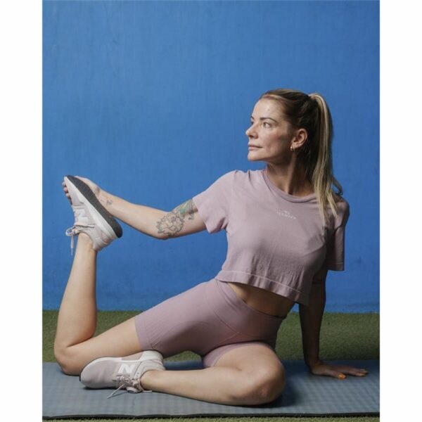 Maglia a Maniche Corte Donna Hanker Bumo Nude Beige