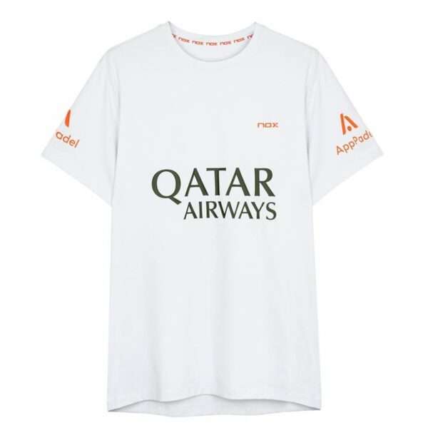 Maglia a Maniche Corte Uomo Nox Nox Sponsorts AT10 Bianco