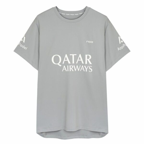 Maglia a Maniche Corte Uomo Nox Sponsorts AT10 Grigio Grigio chiaro