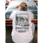 Maglia a Maniche Corte Uomo RADIKAL Nice Tractor Near the Bull XL Bianco