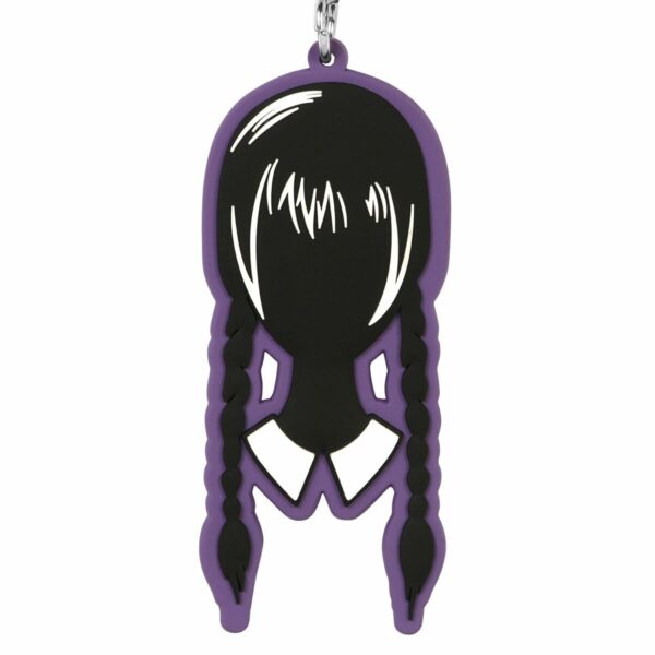 Portachiavi Wednesday Head Nero