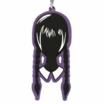 Portachiavi Wednesday Head Nero