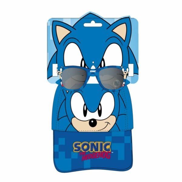 Set di berretto e occhiali da sole Sonic 2 Pezzi (53 cm)