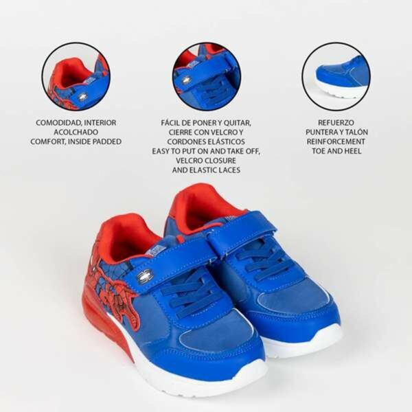Scarpe Sportive con LED Spider-Man Blu scuro 30