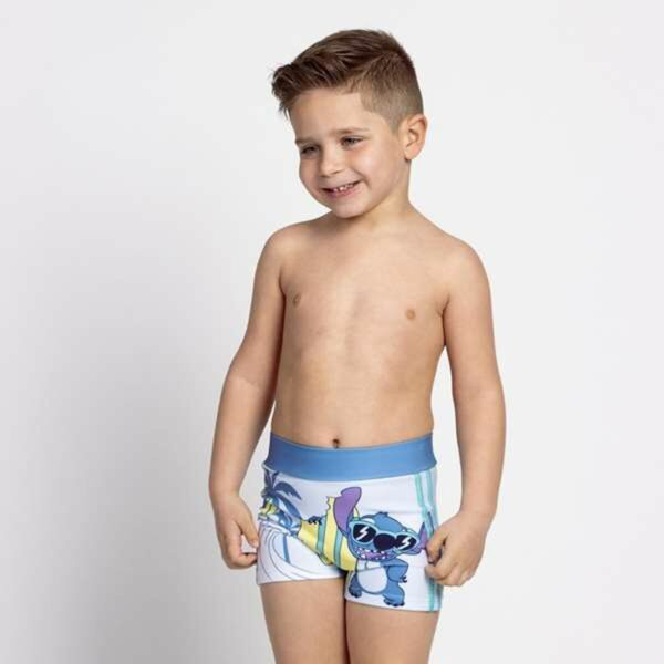 Boxer per bambini Stitch Azzurro