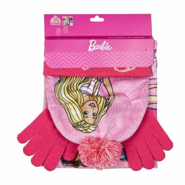 Berretto, Sciarpa e Guanti Barbie 2-8 Anni