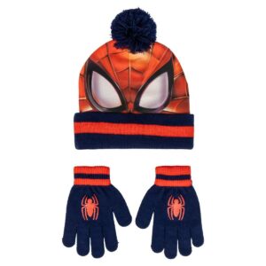 Berretto e Guanti Spider-Man Rosso