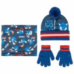 Berretto, Sciarpa e Guanti Sonic 2-8 Anni