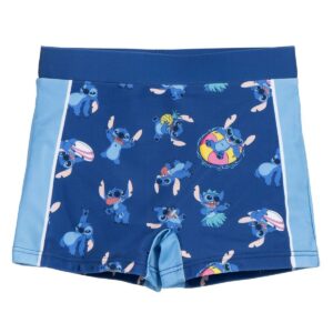 Costume da Bagno Boxer per Bambini Stitch Blu scuro