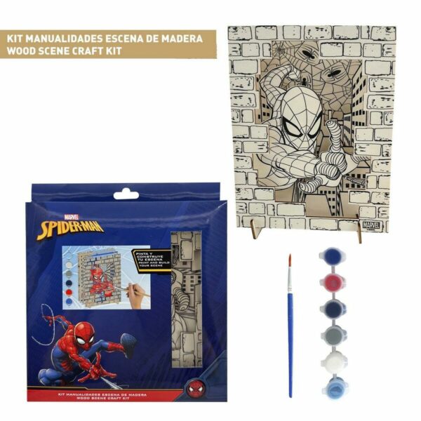 Set Attività Manuali Spider-Man Legno