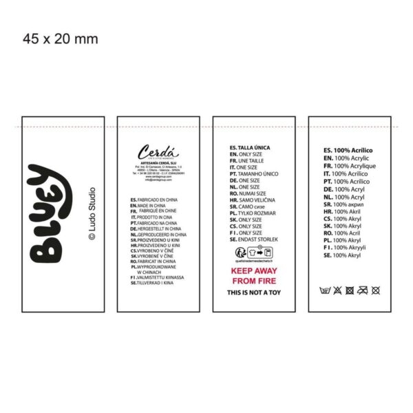 Berretto e Guanti Bluey Azzurro