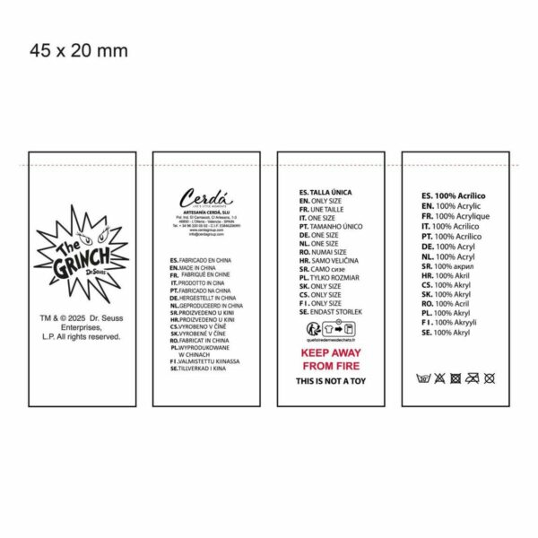 Berretto e Guanti The Grinch Verde 2 Pezzi