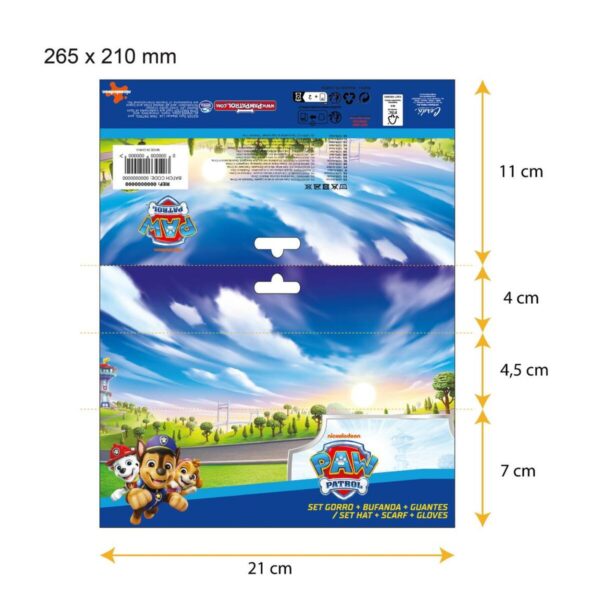 Berretto e Guanti The Paw Patrol Azzurro
