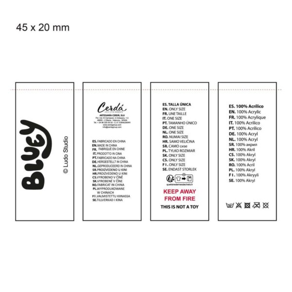 Berretto e Guanti Bluey Azzurro Chiaro